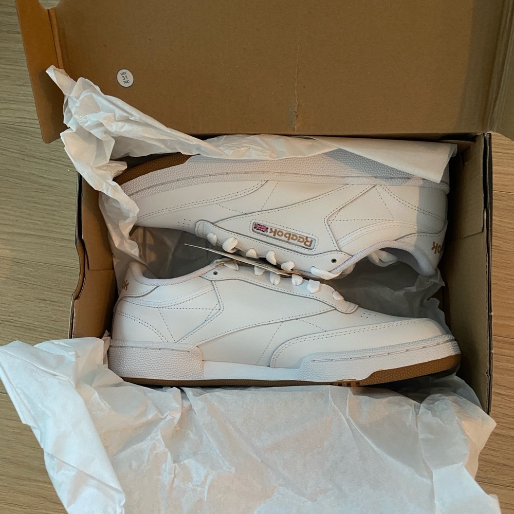Reebok Men's Club C 85 White Sneakers BRAND NEW IN BOX